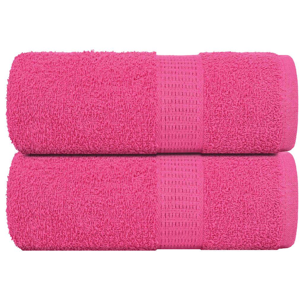 Håndklæder 2 stk. 30x30 cm 360 g/m2 100 % bomuld lyserød