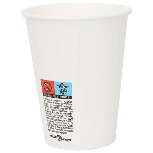Kaffekopper af papir med låg 1000 stk. 12oz 300ml