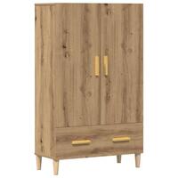 Skab 70x31x115 cm konstrueret træ artisan egetræsfarve