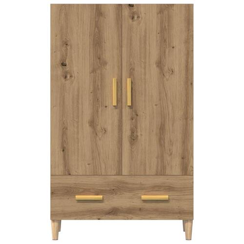 Skab 70x31x115 cm konstrueret træ artisan egetræsfarve
