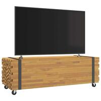 Sofabord 110x45x35 cm massivt teaktræ