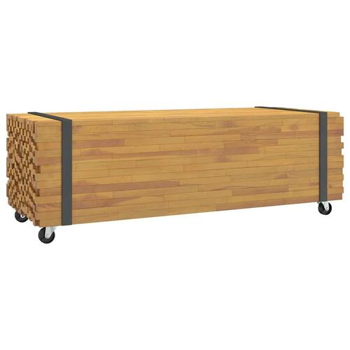 Sofabord 110x45x35 cm massivt teaktræ