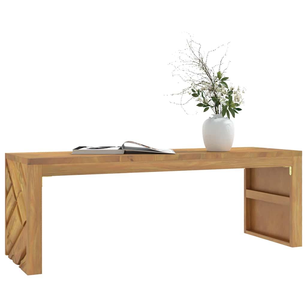 Sofabord 110x35x38 cm massivt teaktræ
