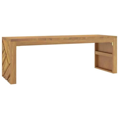 Sofabord 110x35x38 cm massivt teaktræ