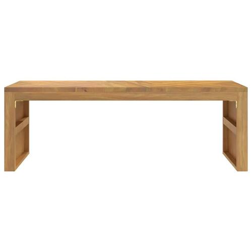 Sofabord 110x35x38 cm massivt teaktræ