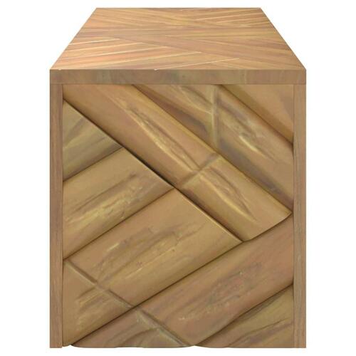 Sofabord 110x35x38 cm massivt teaktræ