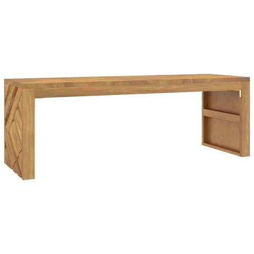 Sofabord 110x35x38 cm massivt teaktræ