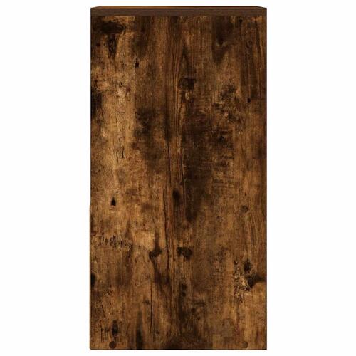 Sengebord med skuffe 35x34x66,5 cm røget egetræsfarve