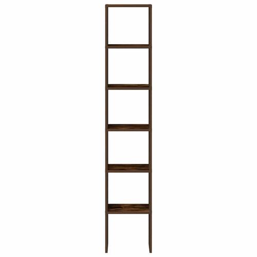 Bogreoler stabelbare 2 stk. 30x30x80 cm røget egetræsfinish