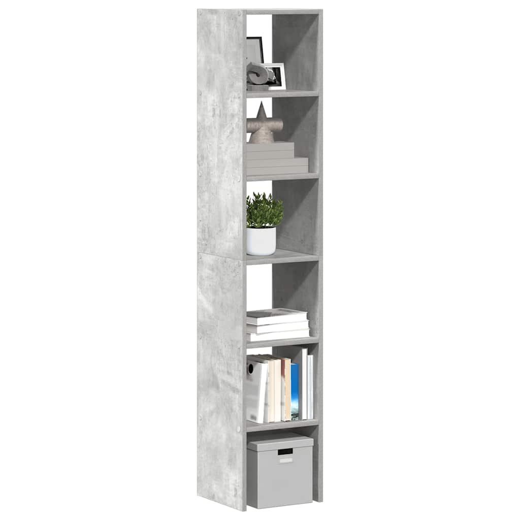 Bogreoler stabelbare 2 stk. 30x30x80cm konstrueret træ betongrå