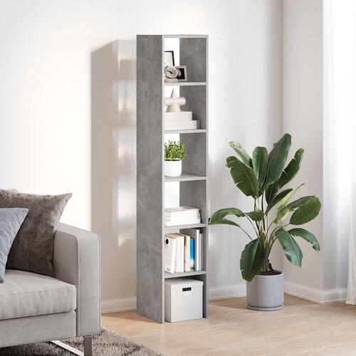 Bogreoler stabelbare 2 stk. 30x30x80cm konstrueret træ betongrå
