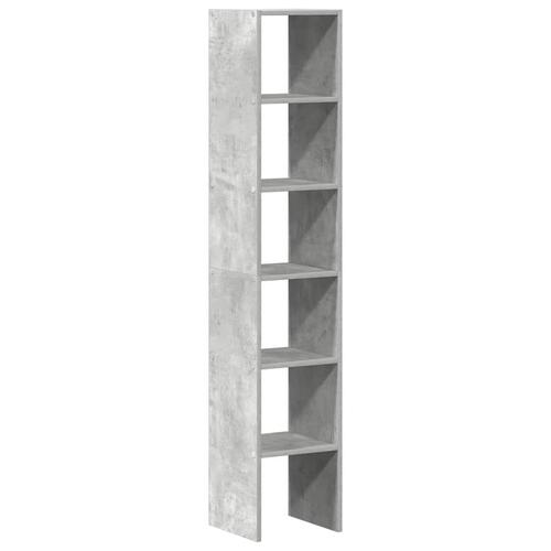 Bogreoler stabelbare 2 stk. 30x30x80cm konstrueret træ betongrå