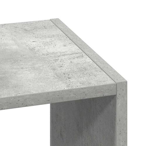 Bogreoler stabelbare 2 stk. 30x30x80cm konstrueret træ betongrå