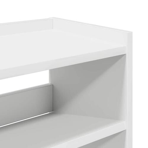 Skoreol 80x25x100 cm konstrueret træ hvid