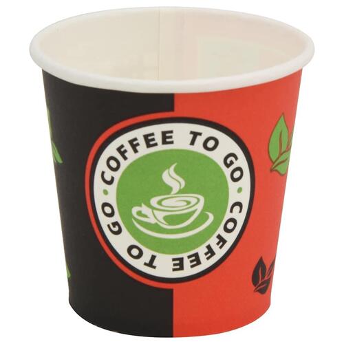 Kaffekopper af papir med låg 1000 stk. 4oz 120ml