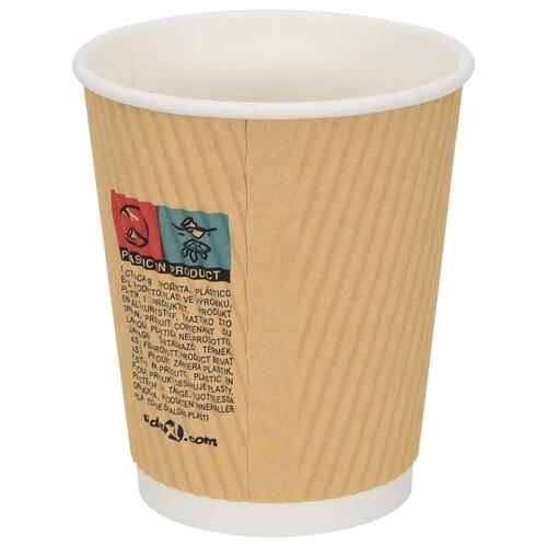 Kaffekopper af papir med låg 1000 stk. 8oz 200ml