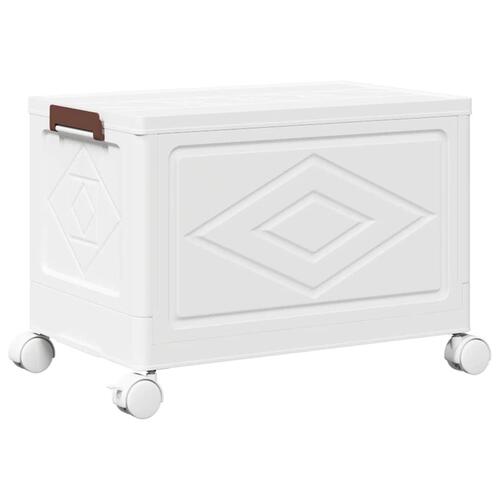 Stabelbar opbevaringskasse med hjul 28 L 48,5x29,5x33 cm
