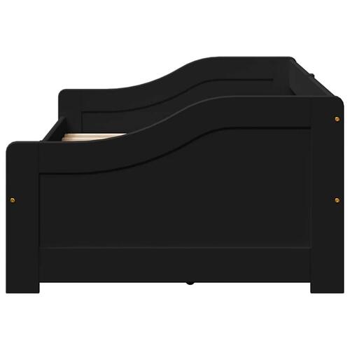 Daybed med to skuffer uden madras IRUN sort 90x200 cm