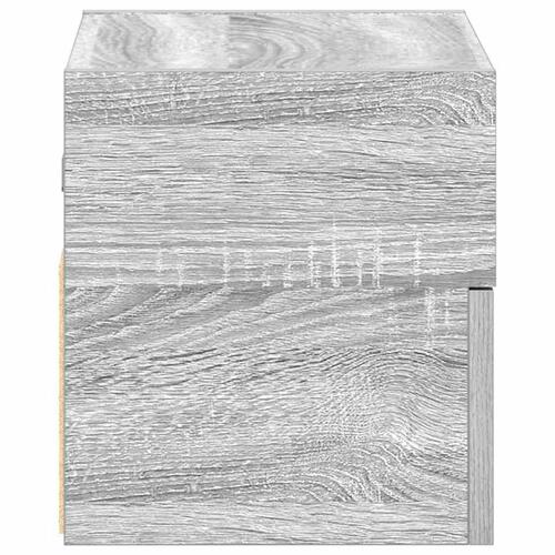 Væghængt sengebord 45x26x28,5 cm grå sonoma-eg