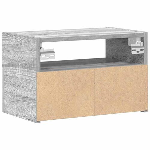 Væghængt sengebord 45x26x28,5 cm grå sonoma-eg