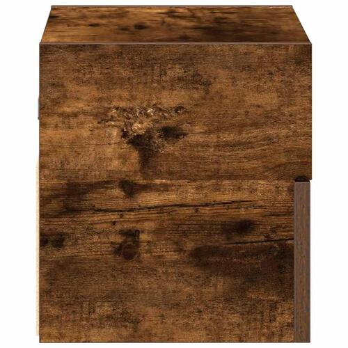Væghængt sengebord 45x26x28,5 cm røget egetræsfarve