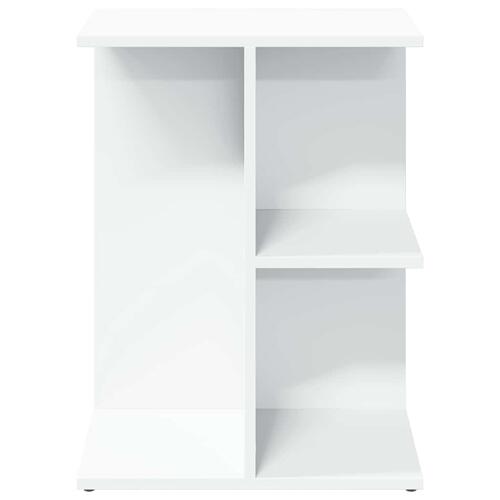 Sengebord 46,5x29x61 cm konstrueret træ hvid
