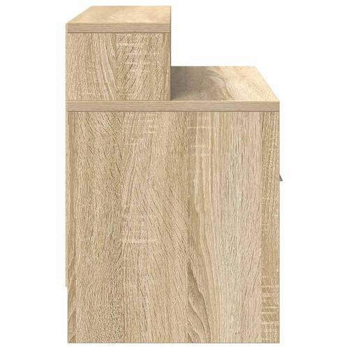 Sengeborde med skuffe 2 stk. 51x31x47 cm sonoma-eg