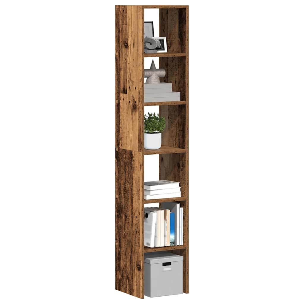 Bogreoler stabelbare 2 stk. 30x30x80 cm antikt træ