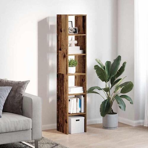 Bogreoler stabelbare 2 stk. 30x30x80 cm antikt træ