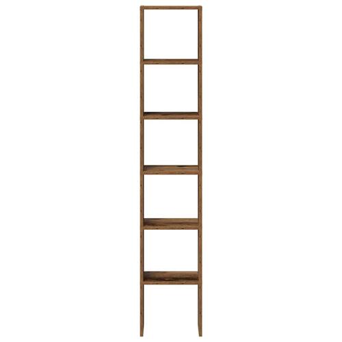 Bogreoler stabelbare 2 stk. 30x30x80 cm antikt træ