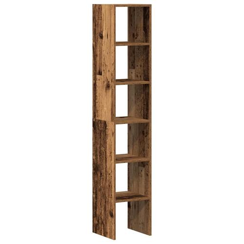 Bogreoler stabelbare 2 stk. 30x30x80 cm antikt træ