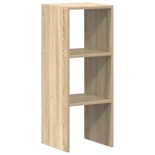 Bogreol stabelbar 30x30x80 cm konstrueret træ sonoma-eg