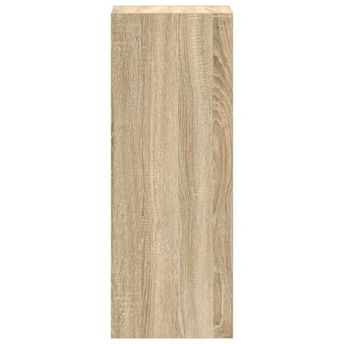 Bogreol stabelbar 30x30x80 cm konstrueret træ sonoma-eg