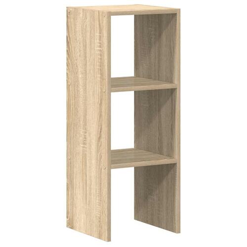 Bogreol stabelbar 30x30x80 cm konstrueret træ sonoma-eg