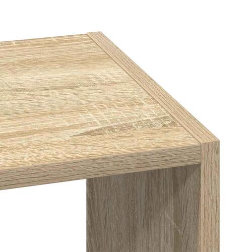 Bogreol stabelbar 30x30x80 cm konstrueret træ sonoma-eg