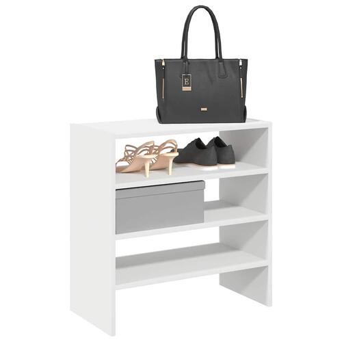 Skostativer stabelbare 2 stk. 60x30x30,5 cm hvid