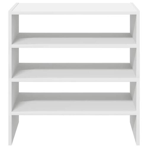 Skostativer stabelbare 2 stk. 60x30x30,5 cm hvid