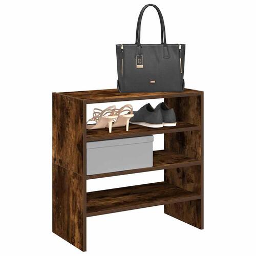 Skostativer stabelbare 2 stk. 60x30x30,5 cm røget egetræsfarve