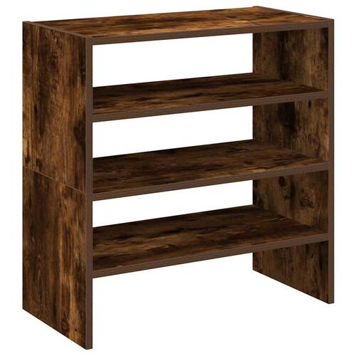 Skostativer stabelbare 2 stk. 60x30x30,5 cm røget egetræsfarve