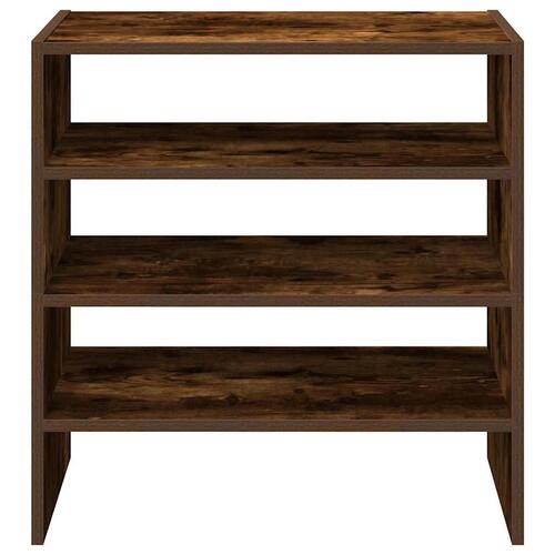 Skostativer stabelbare 2 stk. 60x30x30,5 cm røget egetræsfarve