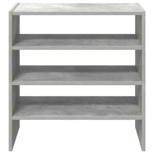 Skostativer stabelbare 2 stk. 60x30x30,5 cm betongrå