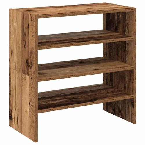 Skostativer stabelbare 2 stk. 60x30x30,5 cm antikt træ