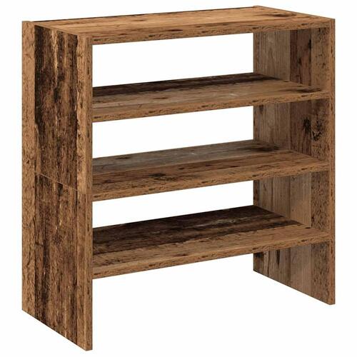Skostativer stabelbare 2 stk. 60x30x30,5 cm antikt træ