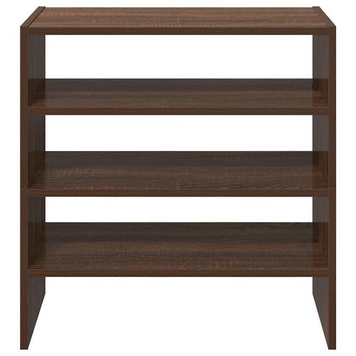 Skostativer stabelbare 2 stk. 60x30x30,5 cm brun egetræsfarve