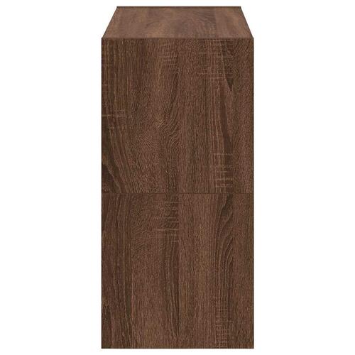 Skostativer stabelbare 2 stk. 60x30x30,5 cm brun egetræsfarve