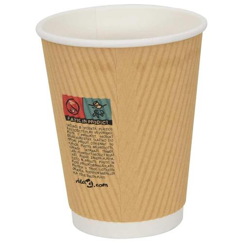 Kaffekopper af papir med låg 1000 stk. 12oz 300ml