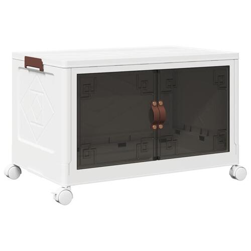 Stabelbar opbevaringskasse med hjul 75 L 64x40x41 cm
