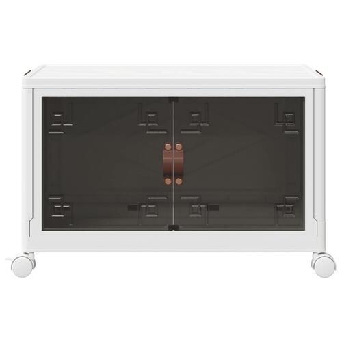 Stabelbar opbevaringskasse med hjul 75 L 64x40x41 cm