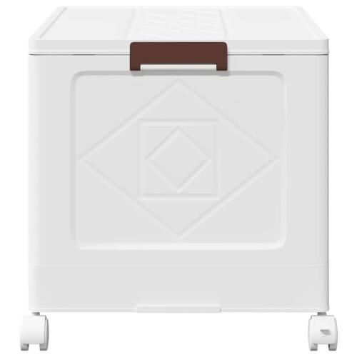 Stabelbar opbevaringskasse med hjul 75 L 64x40x41 cm