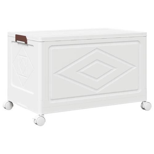 Stabelbar opbevaringskasse med hjul 75 L 64x40x41 cm